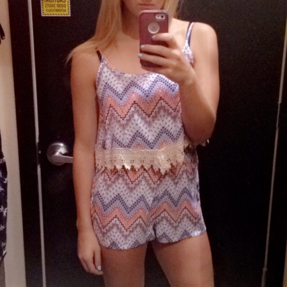 Cute patterned romper